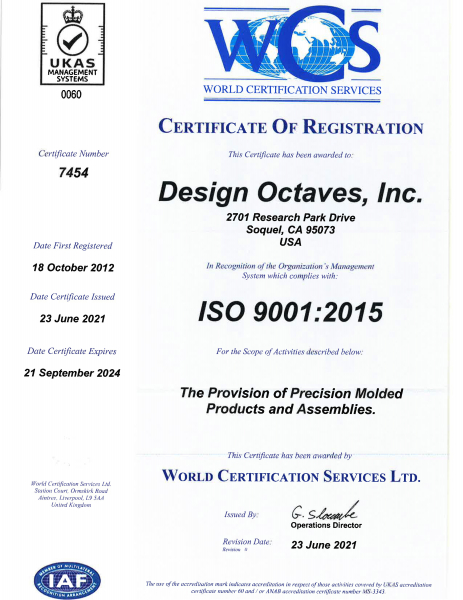 Design Octaves ISO-9001 Certificate